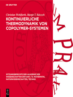 cover image of Kontinuierliche Thermodynamik von Copolymer-Systemen